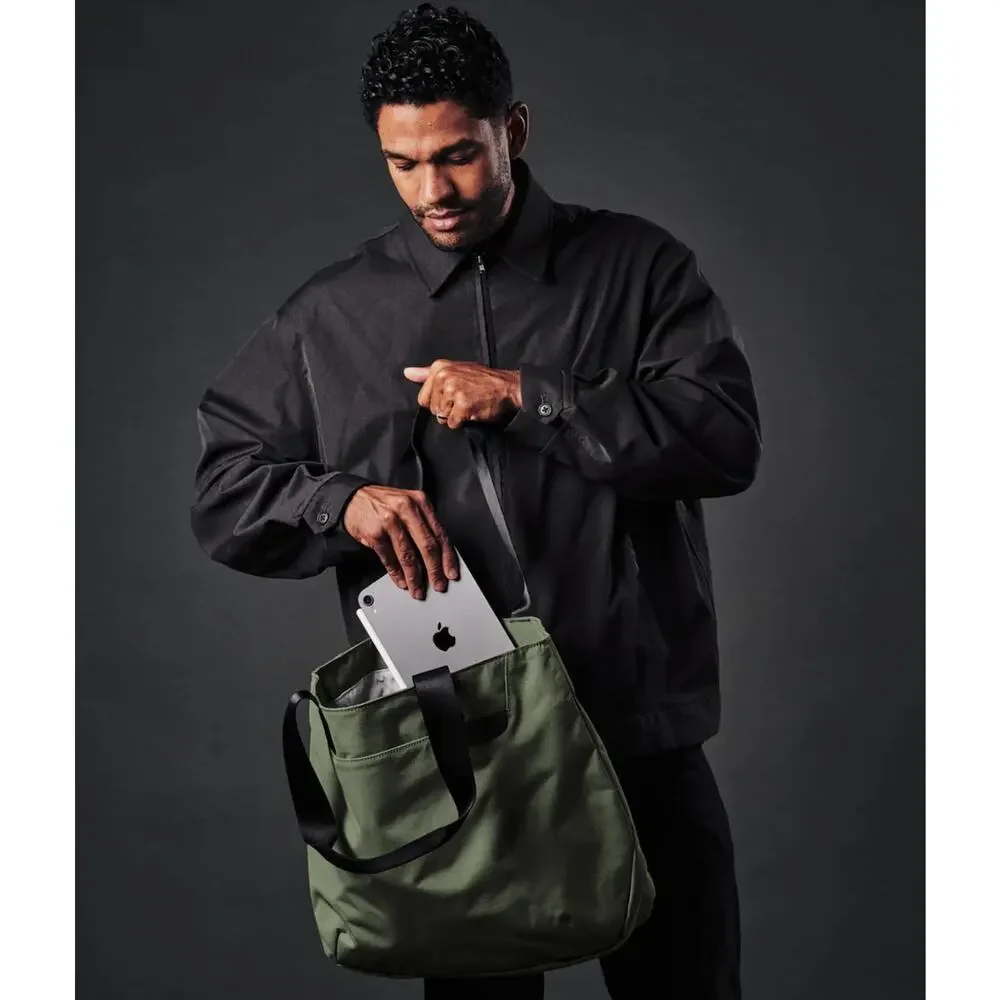 NWT ALPAKA Elements Tote Bag Medium Travel Green/Gray | Axoflux 210D